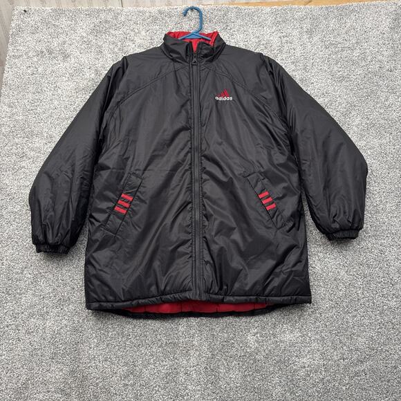 Adidas Y2K Puffer Jacket Mens XL Vintage Streetwear Athleisure Retro Sportswear
